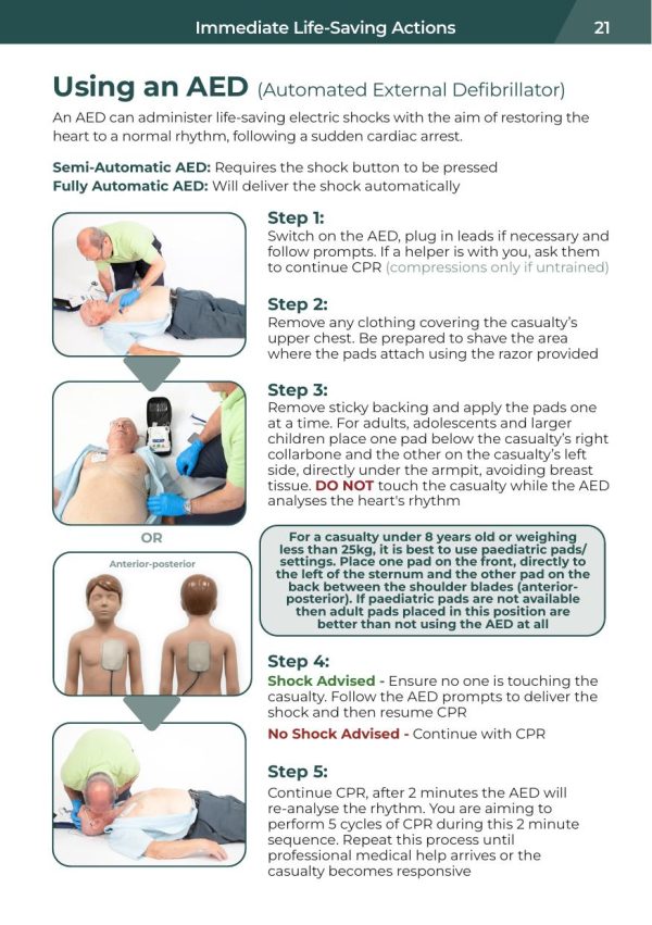 First Aid at Work Book - FAW (A5)